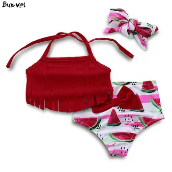 bunvel Summer Swimming Suit for Baby Girls Clothes Watermelon Printed Kids Baby Girl Swimsuit Tassel Halter Bathing Suits 
bunvel Summer Swimming Suit for Baby Girls Clothes Watermelon Printed Kids Baby Girl Swimsuit Tassel Halter Bathing Suits