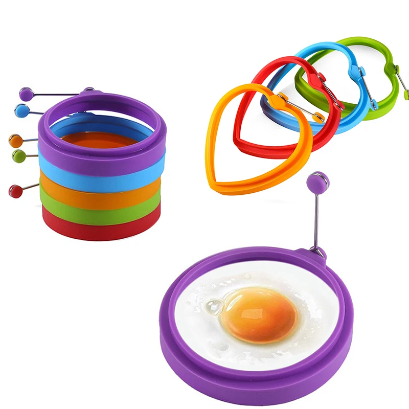 Fried Egg Mold Rings Silicone Egg Pancake Mold Ring Kitchen Utensil for DIY Breakfast
Fried Egg Mold Rings Silicone Egg Pancake Mold Ring Kitchen Utensil for DIY Breakfast