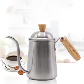650ml Drip Type Tainless Steel Long Narrow Spout Coffee Pot Gooseneck Kettle Hand Drip Kettle Pour Over Coffee With Lid Cocina
650ml Drip Type Tainless Steel Long Narrow Spout Coffee Pot Gooseneck Kettle Hand Drip Kettle Pour Over Coffee With Lid Cocina