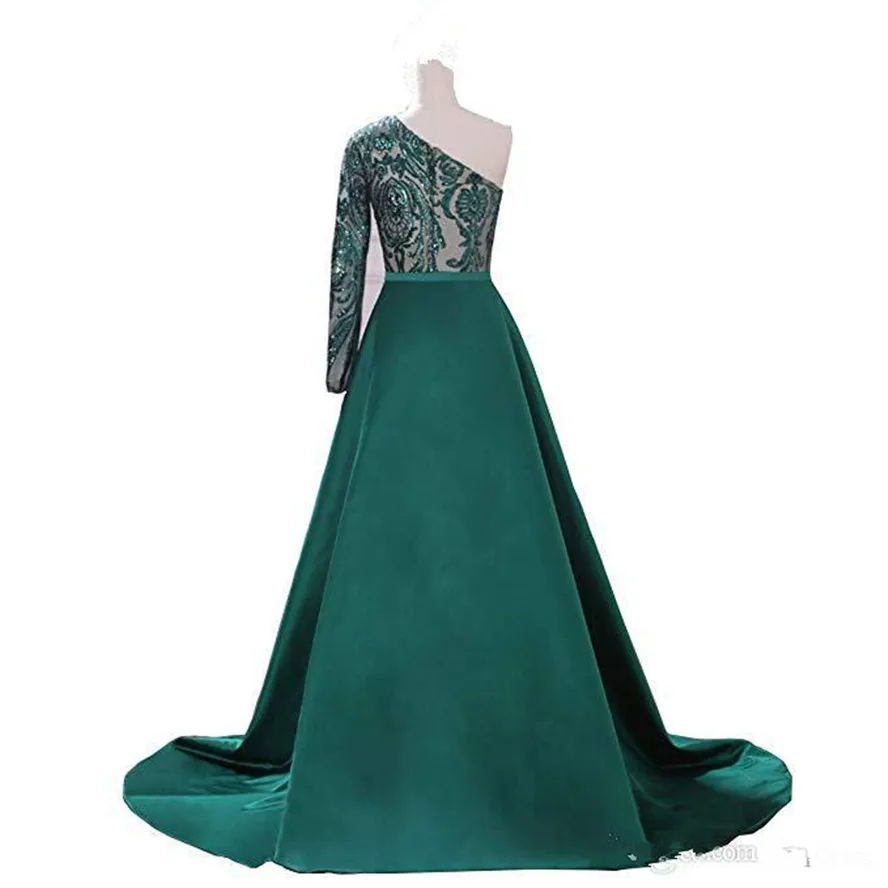 luxury-dark-green-evening-dresses-2018-one-shoulder-zuhair-murad-dresses-mermaid-sequined-prom-gown-with-detachable-train-custom-made (1)