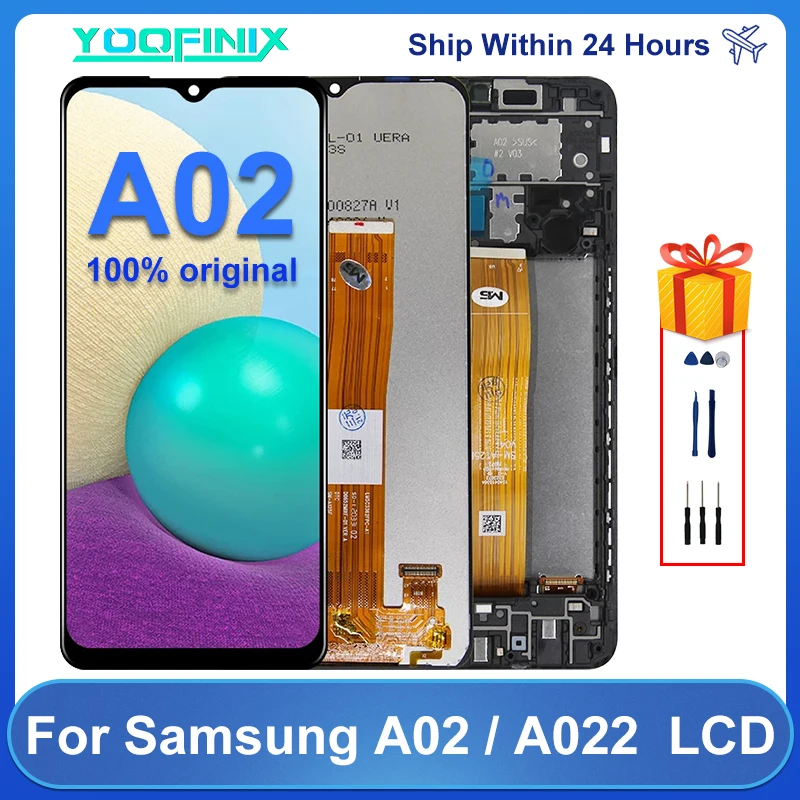 ЖК-дисплей 6 5 дюйма для Samsung Galaxy A02 дисплей с сенсорным экраном и дигитайзером