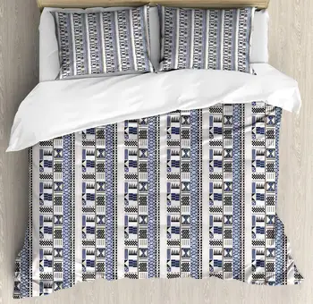 Folk Duvet Cover Set Tribal Ornamental Traditional Shapes 3 Piece Bedding Set Pale Eggshell Night Blue Dark Violet Blue Pale
Folk Duvet Cover Set Tribal Ornamental Traditional Shapes 3 Piece Bedding Set Pale Eggshell Night Blue Dark Violet Blue Pale