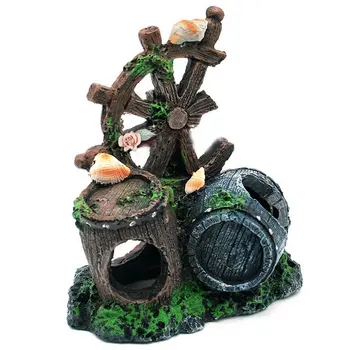 Resin Aquarium Ornament Fish Tank Decoration Resin Crafts Antique Wind Wheel Decor Supplies Landscape Decoration Plant
Resin Aquarium Ornament Fish Tank Decoration Resin Crafts Antique Wind Wheel Decor Supplies Landscape Decoration Plant