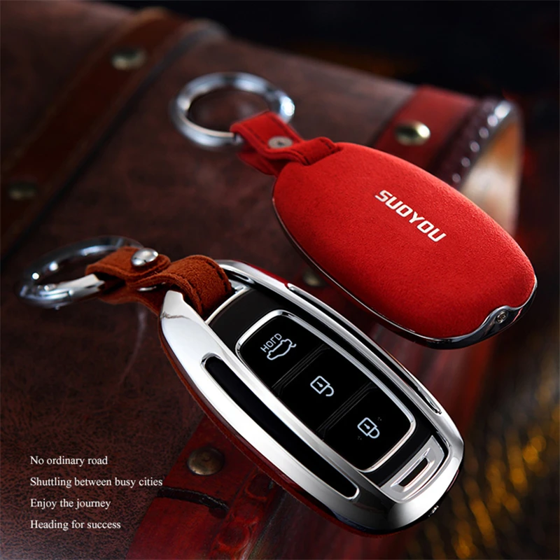 Suede Leather Car Key Case Cover For Hyundai i30 i35 i40 Kona Azera Elantra Solaris Grandeur Ig Accent Santa Fe 2018 2019
Suede Leather Car Key Case Cover For Hyundai i30 i35 i40 Kona Azera Elantra Solaris Grandeur Ig Accent Santa Fe 2018 2019