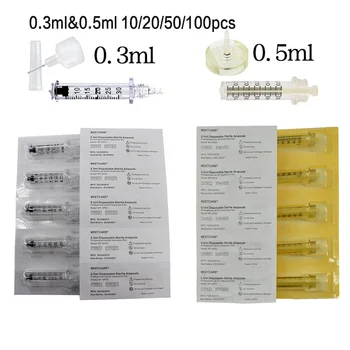 0.3/0.5ml Disposable Sterile Syringe Ampoule Head for Hyaluronic Pen Atomizer Injection Gun Wrinkle Removal Lip Filler Injection
0.3/0.5ml Disposable Sterile Syringe Ampoule Head for Hyaluronic Pen Atomizer Injection Gun Wrinkle Removal Lip Filler Injection