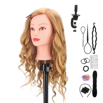 20 Inches 100% Human Real Hair Cosmetology Doll Mannequin Head Practice Styling for Straightening Curling Dyeing Bleaching
20 Inches 100% Human Real Hair Cosmetology Doll Mannequin Head Practice Styling for Straightening Curling Dyeing Bleaching