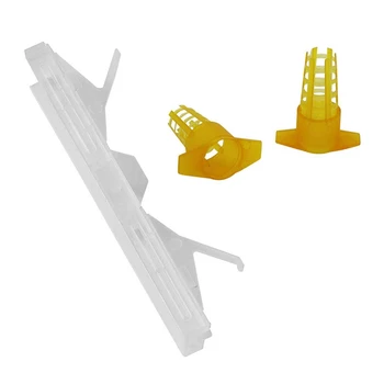 124 Pcs Accessories: 24 Pcs Clear Plastic Reusable Beetle Blaster Trap & 100 Pcs Plastic Bee Queen Cage Protective Cover
124 Pcs Accessories: 24 Pcs Clear Plastic Reusable Beetle Blaster Trap & 100 Pcs Plastic Bee Queen Cage Protective Cover