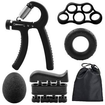6PCS Hand Grip Strengthener Kit Hand Finger Exerciser 5 Finger Stretcher Adjustable Hand Gripper Hand Therapy Ball Grip Exercise
6PCS Hand Grip Strengthener Kit Hand Finger Exerciser 5 Finger Stretcher Adjustable Hand Gripper Hand Therapy Ball Grip Exercise