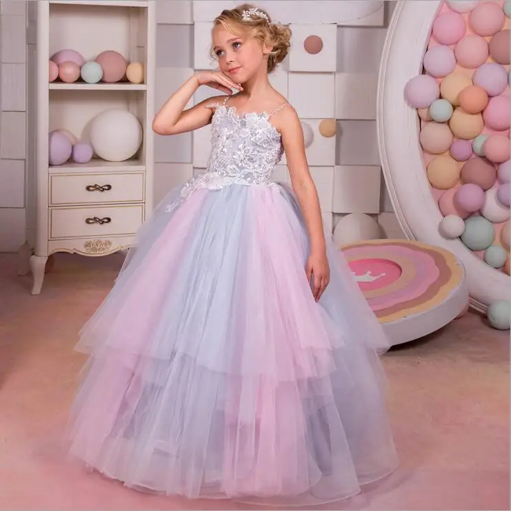 Beauty Lace Beaded Colourful Tulle Bandage Back Spaghetti Strap Flower Girls Dresses For Party and wedding
Beauty Lace Beaded Colourful Tulle Bandage Back Spaghetti Strap Flower Girls Dresses For Party and wedding