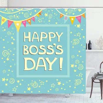 Shower Curtain Set with Hooks 66x72 Inches Message Ribbon Happy Bosss Thank Label Tag Memory Day Vintage Employee Holidays
Shower Curtain Set with Hooks 66x72 Inches Message Ribbon Happy Bosss Thank Label Tag Memory Day Vintage Employee Holidays
