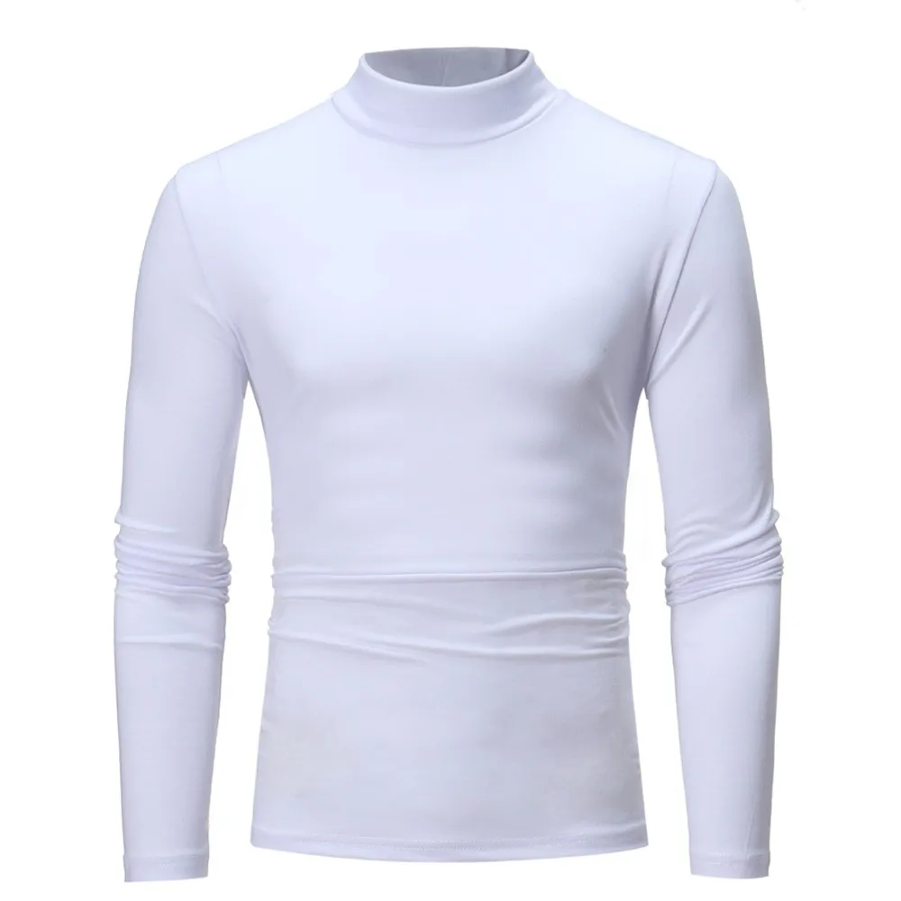 Casual Men's Mock Neck Basic T-Shirts Blouse Solid Color Long Sleeve Slim Fit Muscle Pullover Tees Tops T Shirt For Men Clothing
Casual Men's Mock Neck Basic T-Shirts Blouse Solid Color Long Sleeve Slim Fit Muscle Pullover Tees Tops T Shirt For Men Clothing