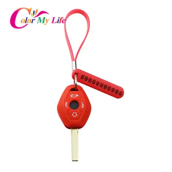 Silicone Car Key Chain Key Protection Cover Case Phone Number Keychain Fit for BMW X3 X5 Z3 Z4 3 5 7 Series E38 E39 E46 E83
Silicone Car Key Chain Key Protection Cover Case Phone Number Keychain Fit for BMW X3 X5 Z3 Z4 3 5 7 Series E38 E39 E46 E83
