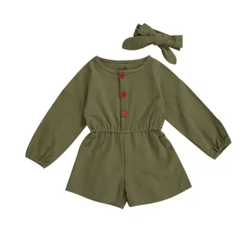 0-3Y Newborn Infant Baby Girl Playsuit Long Sleeve Solid Casual Outdoor Jumpsuit Romper+ Headband
0-3Y Newborn Infant Baby Girl Playsuit Long Sleeve Solid Casual Outdoor Jumpsuit Romper+ Headband