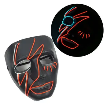 Halloween LED Mask Purge Cosplay Costume Rave DJ Party Full Face Light Up Masks Glow In Dark Masquerade Supplies
Halloween LED Mask Purge Cosplay Costume Rave DJ Party Full Face Light Up Masks Glow In Dark Masquerade Supplies