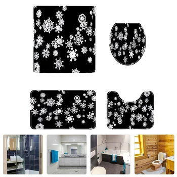 1 Set Practical Durable Decorative Shower Curtain Rug Bath Mat Dormitory Home
1 Set Practical Durable Decorative Shower Curtain Rug Bath Mat Dormitory Home