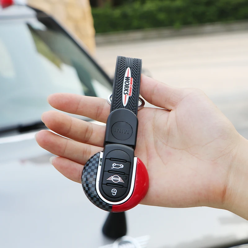 Car Sport Style Keychain JCW Remote key Protection Cover For BMW MINI Cooper S F54 F55 F56 F57 F60 key case Styling Accessories
Car Sport Style Keychain JCW Remote key Protection Cover For BMW MINI Cooper S F54 F55 F56 F57 F60 key case Styling Accessories