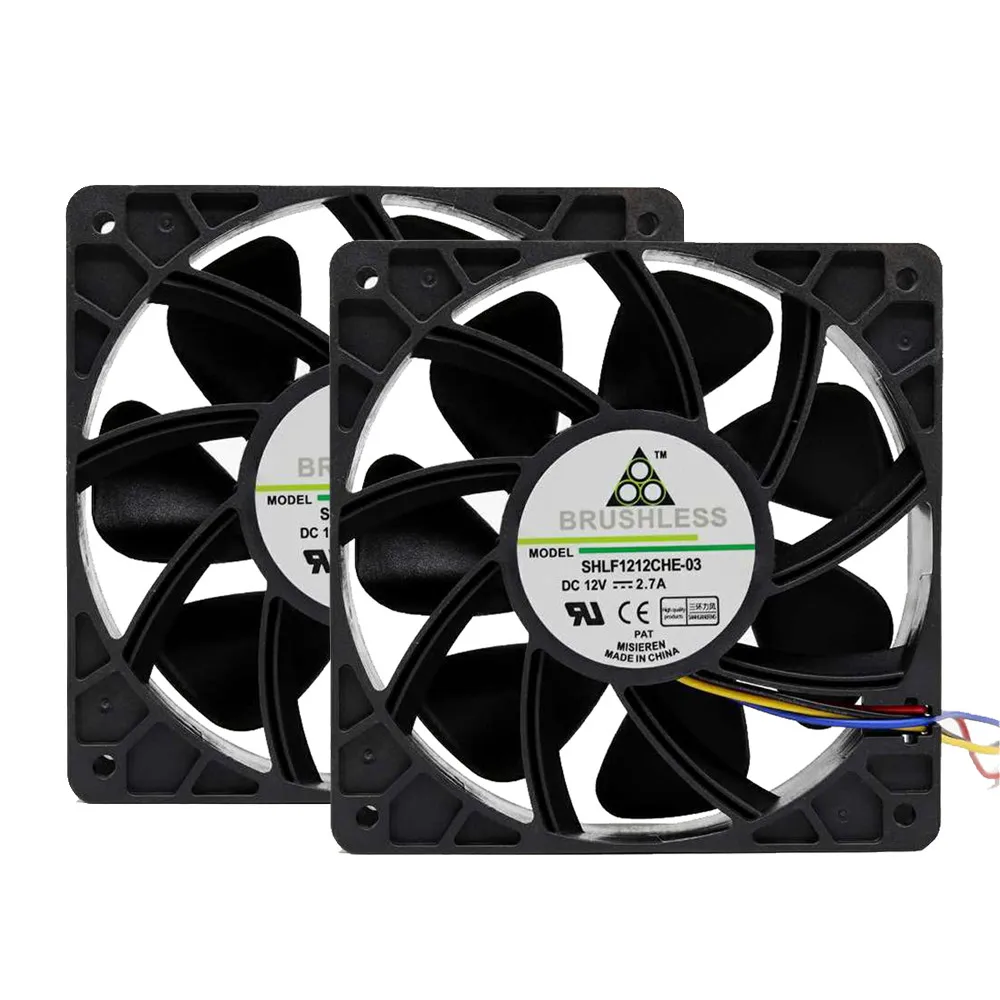 2x 6000RPM Cooling Fan Replacement 4-pin Connector For Antminer Bitmain S7 S9