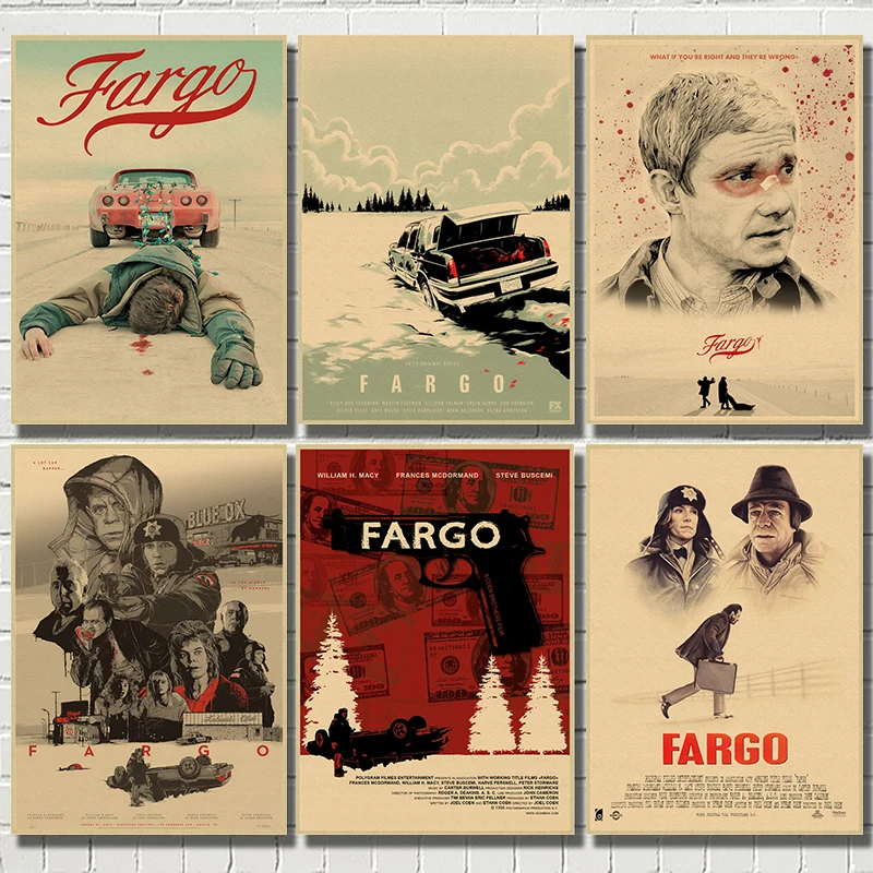 Постер Fargo из крафт бумаги для бара кафе гостиной столовой декоративные картины