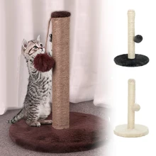 

Pet Toy Sisal Cat Scratching Post for Cat Tree Kitten Climbing Post Jumping Tower Toy with Ball Cat scraper Protecting Furniture