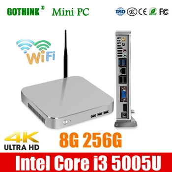 GOTHINK mini pc with WiFi Intel Core i3 5005U Dual-core four-threaded 2Ghz frequency support WIN7 / 8/10 LINUX syste
GOTHINK mini pc with WiFi Intel Core i3 5005U Dual-core four-threaded 2Ghz frequency support WIN7 / 8/10 LINUX syste
