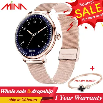 NY12 Stylish Women Smart Watch Round Screen Smartwatch for Girl Heart Rate Monitor Compatible For Android and IOS
NY12 Stylish Women Smart Watch Round Screen Smartwatch for Girl Heart Rate Monitor Compatible For Android and IOS