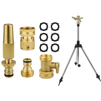 1 Set Watering Sprinkler Sprayer Irrigation Kits & 1 Set 3/4 Inch Solid Brass Quick Connect Garden Hose Fittings
1 Set Watering Sprinkler Sprayer Irrigation Kits & 1 Set 3/4 Inch Solid Brass Quick Connect Garden Hose Fittings