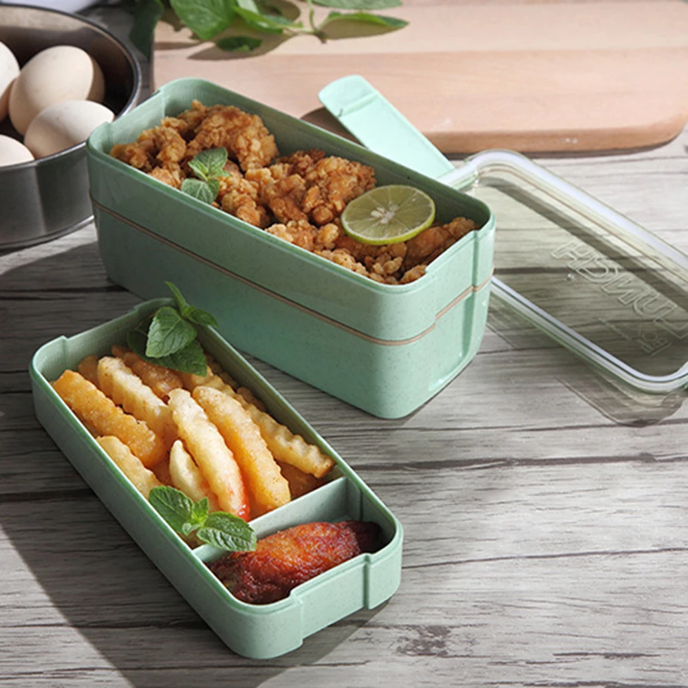 900ml Portable Healthy Material Lunch Box 3 Layer Wheat Straw Bento Boxes Microwave Dinnerware Food Storage Container Foodbox
900ml Portable Healthy Material Lunch Box 3 Layer Wheat Straw Bento Boxes Microwave Dinnerware Food Storage Container Foodbox