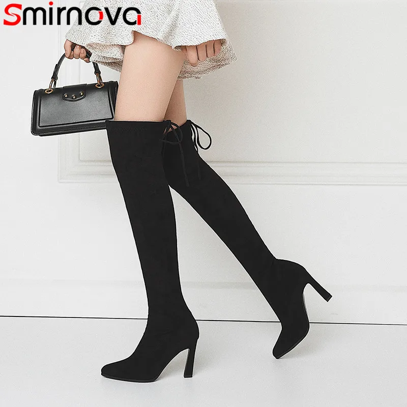 Smirnova big size 34-43 fashion over the knee boots pointed toe slip on thigh high stretch boots sexy autumn winter boots 2020
Smirnova big size 34-43 fashion over the knee boots pointed toe slip on thigh high stretch boots sexy autumn winter boots 2020