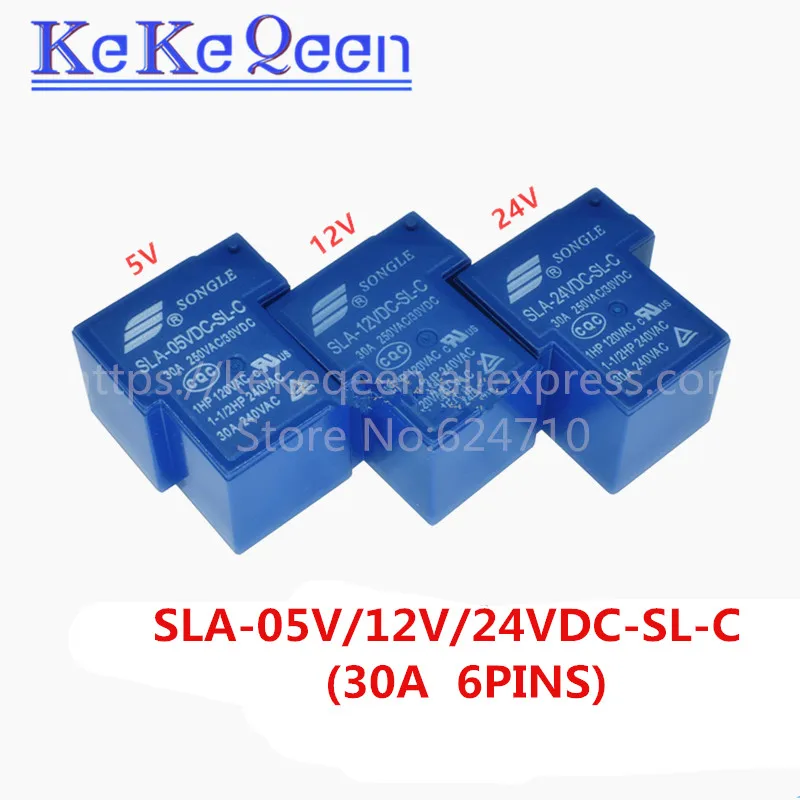 1PCS Power relays SLA-05VDC-SL-C SLA-12VDC-SL-C SLA-24VDC-SL-C 5V 12V 24V 30A 6PIN T90 new and original
1PCS Power relays SLA-05VDC-SL-C SLA-12VDC-SL-C SLA-24VDC-SL-C 5V 12V 24V 30A 6PIN T90 new and original