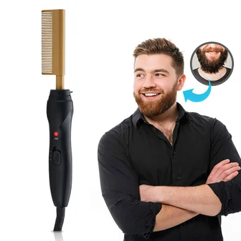Portable Straight And Curly Hair Multi-Function Hair Straightening Brush Gold Domestic Use Hair Styling Tool
Portable Straight And Curly Hair Multi-Function Hair Straightening Brush Gold Domestic Use Hair Styling Tool