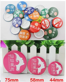100sets 44mm 58mm Bookmark Button Badge Paper clip Bookmark Blank Material for button badge maker making DIY blank Material