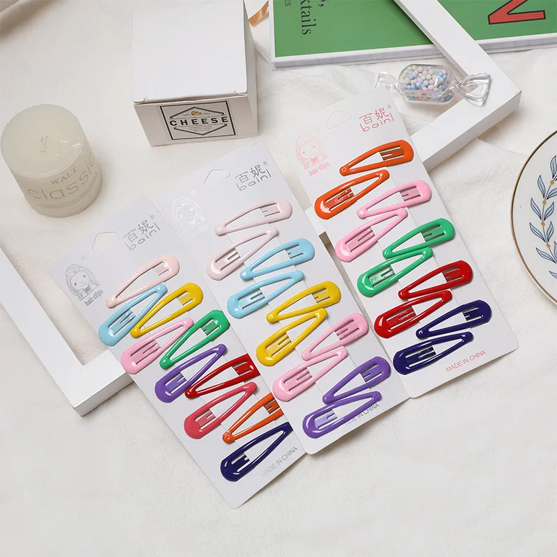 10 pcs Korean version of INS Yaya oil dazzle color hairpin BB clip cute star love candy color edge clip banger hairpin 
10 pcs Korean version of INS Yaya oil dazzle color hairpin BB clip cute star love candy color edge clip banger hairpin
