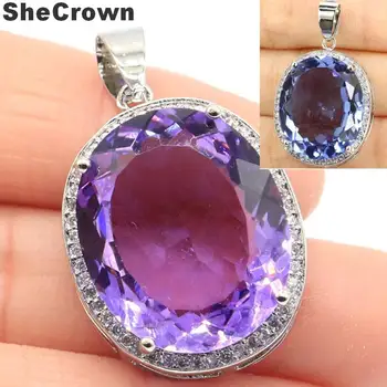 25X20Mm Big Oval 22X18Mm Created Color Changing Alexandrite & Topas Cz Silver Pendant
25X20Mm Big Oval 22X18Mm Created Color Changing Alexandrite & Topas Cz Silver Pendant
