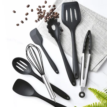 11pcs Silicone Kitchenware Cooking Utensils Tools Set Non-stick Spatula Shovel Wooden Handle Cooking Tools with Storage Box
11pcs Silicone Kitchenware Cooking Utensils Tools Set Non-stick Spatula Shovel Wooden Handle Cooking Tools with Storage Box