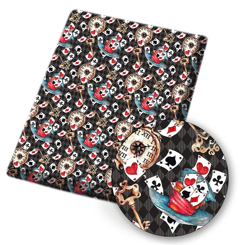 IBOWS Polyester Cotton Fabric Mystery Pokers Clocks Keys Printed Fabric Sewing Home Textile Cloth Bag Material 45*150cm 80g/pc
IBOWS Polyester Cotton Fabric Mystery Pokers Clocks Keys Printed Fabric Sewing Home Textile Cloth Bag Material 45*150cm 80g/pc