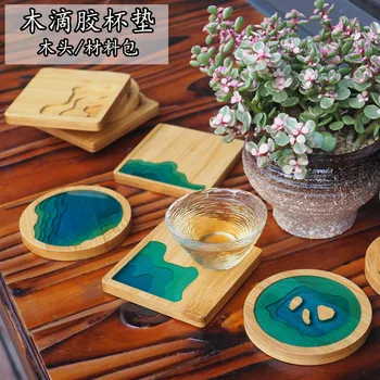 DIY Epoxy ab glue coaster wood pallet wood coaster crystal Epoxy material package
DIY Epoxy ab glue coaster wood pallet wood coaster crystal Epoxy material package