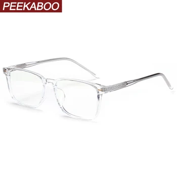 Peekaboo bule light blocking glasses for men rectangular tr90 frame computer eyeglasses for women clear lens transparent
Peekaboo bule light blocking glasses for men rectangular tr90 frame computer eyeglasses for women clear lens transparent