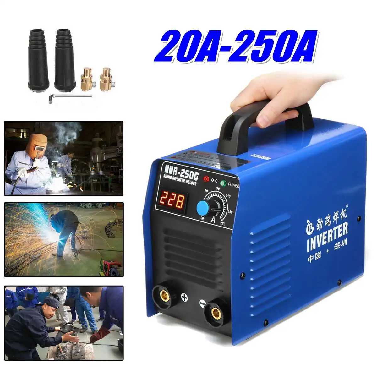 MMA-250G 20-250A Handheld Mini MMA IGBT Inverter 220V Mini Electric ARC Welding Inverter Machine Tool
MMA-250G 20-250A Handheld Mini MMA IGBT Inverter 220V Mini Electric ARC Welding Inverter Machine Tool
