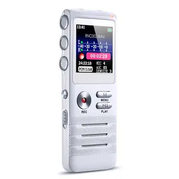 Digital Voice Recorder2018Upgraded Version 16GB Sound Audio Dictaphone Noise Reduction and MP3 Player for Meeting,Lectures White
Digital Voice Recorder2018Upgraded Version 16GB Sound Audio Dictaphone Noise Reduction and MP3 Player for Meeting,Lectures White