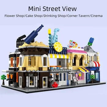 3D Mini City Street View Scene Building Blocks Flower Shop Cake Store Drink Factory DIY Brick Educational Toys for Children Gift
3D Mini City Street View Scene Building Blocks Flower Shop Cake Store Drink Factory DIY Brick Educational Toys for Children Gift