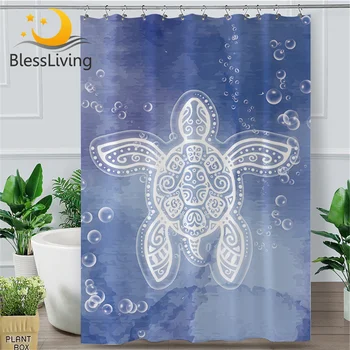 BlessLiving Sea Turtle Shower Curtain Tortoise Bath Curtain With Hooks Waterproof Watercolor Bubbles Marine Blue tenda doccia
BlessLiving Sea Turtle Shower Curtain Tortoise Bath Curtain With Hooks Waterproof Watercolor Bubbles Marine Blue tenda doccia