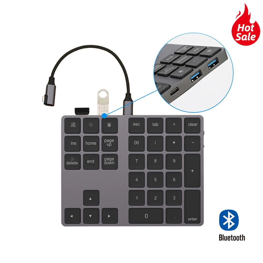 Алюминиевый сплав Bluetooth Беспроводной цифровая клавиатура с usb-хаб цифровой Вход Функция для IOS/Android/Windows портативных ПК Ipad
Алюминиевый сплав Bluetooth Беспроводной цифровая клавиатура с usb-хаб цифровой Вход Функция для IOS/Android/Windows портативных ПК Ipad