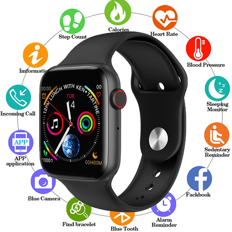 Bluetooth Smart Watch Series 4 5 ECG Heart Rate Fitness Monitor Bluetooth Call Men Women Smartwatch Serie 5 for Apple Android
Bluetooth Smart Watch Series 4 5 ECG Heart Rate Fitness Monitor Bluetooth Call Men Women Smartwatch Serie 5 for Apple Android