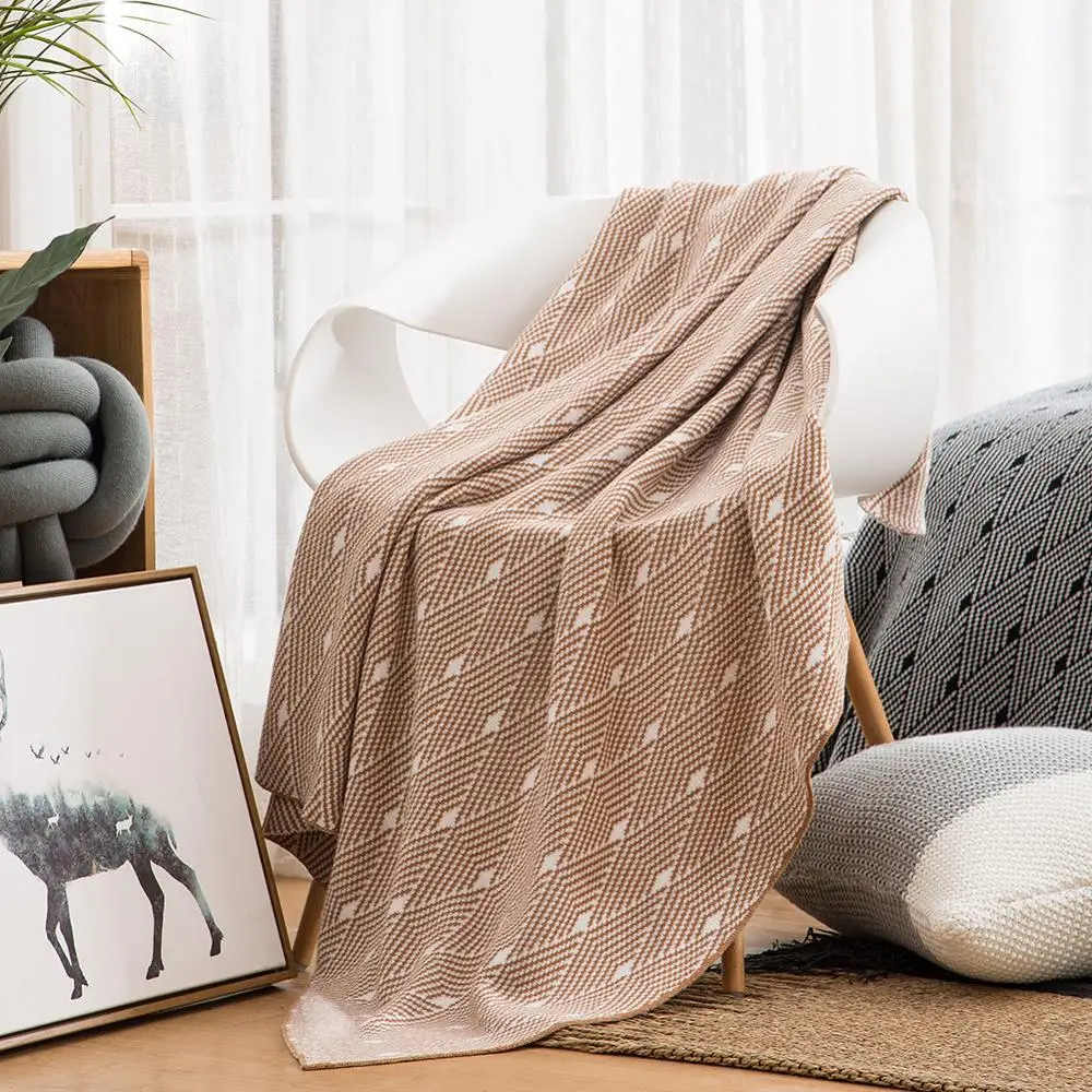 Warm Soft Cotton Blanket Farmhouse Style Knitting KhakiPink And Black Solid Color Blankets
Warm Soft Cotton Blanket Farmhouse Style Knitting KhakiPink And Black Solid Color Blankets
