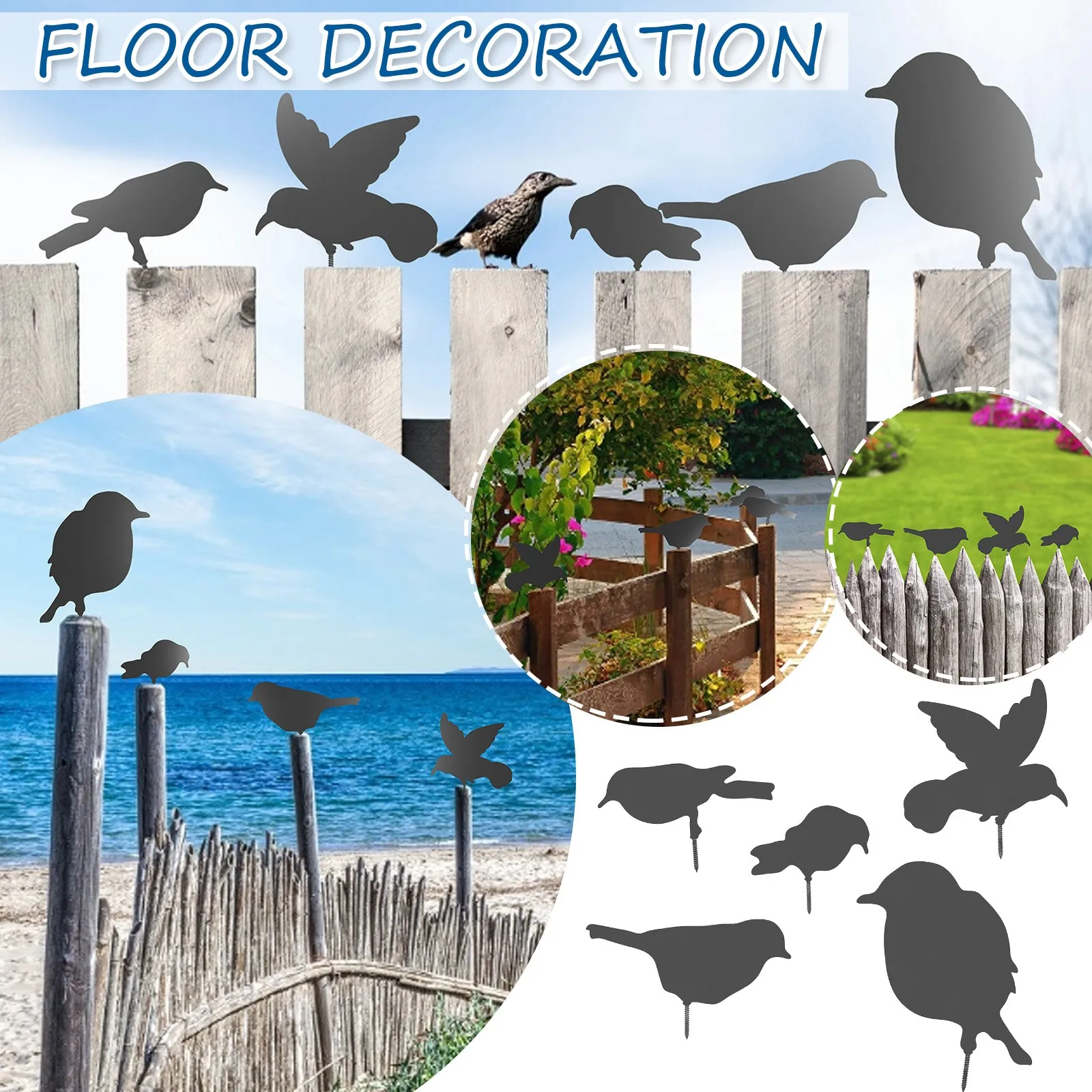 5 pc Metal Decorative Birds With Screws For Garden Decoration Garden Statues Sculptures Lawn And Garden Improvement Gift Tool
5 pc Metal Decorative Birds With Screws For Garden Decoration Garden Statues Sculptures Lawn And Garden Improvement Gift Tool