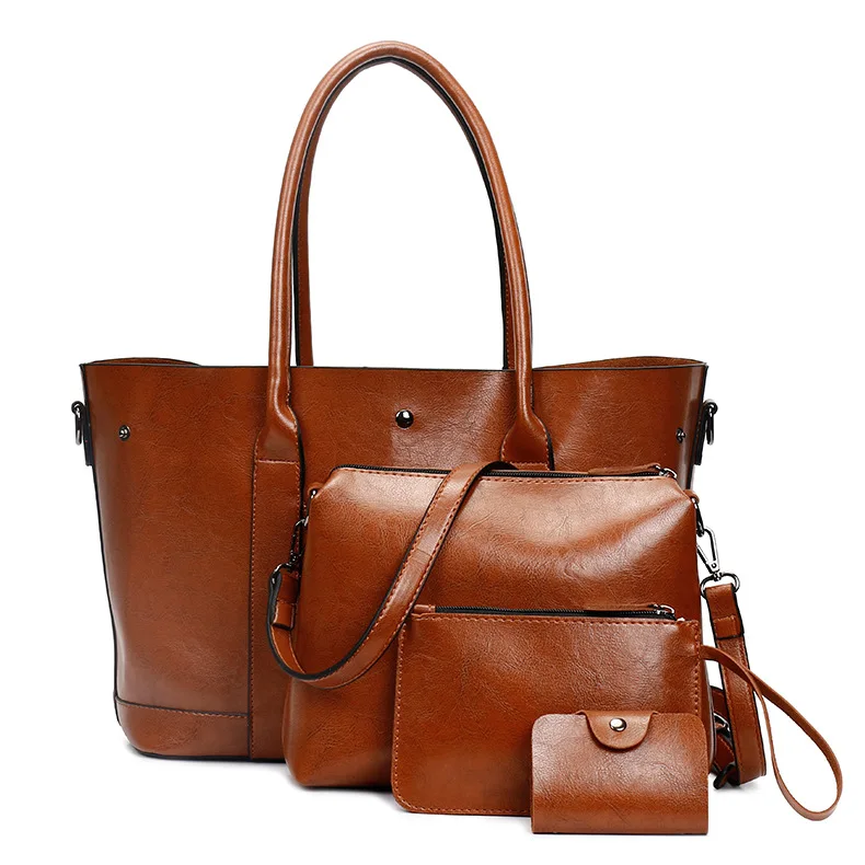 2018 New Style Versatile Four-piece Set WOMEN'S Bag Simple Handbag Fashion Large Capacity Single Room Shoulder Bag
2018 New Style Versatile Four-piece Set WOMEN'S Bag Simple Handbag Fashion Large Capacity Single Room Shoulder Bag