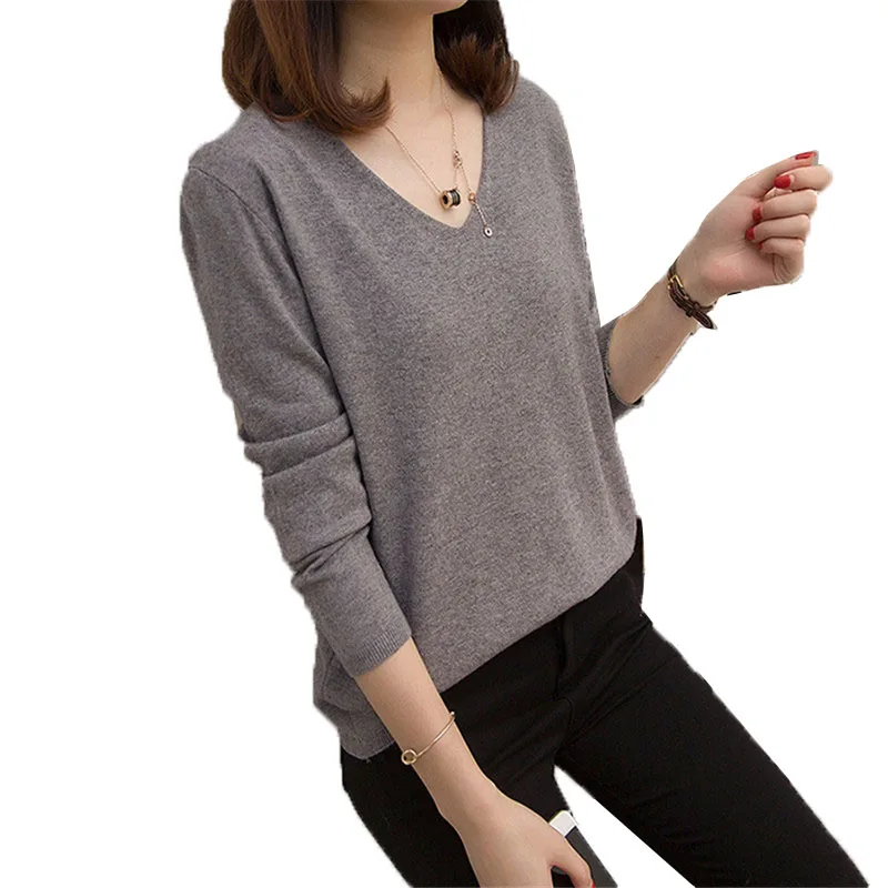 2019 Autumn Winter New Sweater Slim Sexy Large Size 5XL Bottoming Shirt V-neck Pullover Loose Wild Coat Casual Simple Female 
2019 Autumn Winter New Sweater Slim Sexy Large Size 5XL Bottoming Shirt V-neck Pullover Loose Wild Coat Casual Simple Female