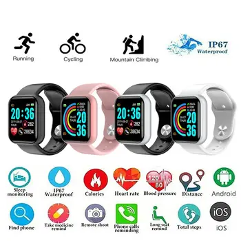 Men's Watch with Waterproof Digital Alarm Clock Support Information Reminder Fitness Tracker Smart Bracelet for Women
Men's Watch with Waterproof Digital Alarm Clock Support Information Reminder Fitness Tracker Smart Bracelet for Women
