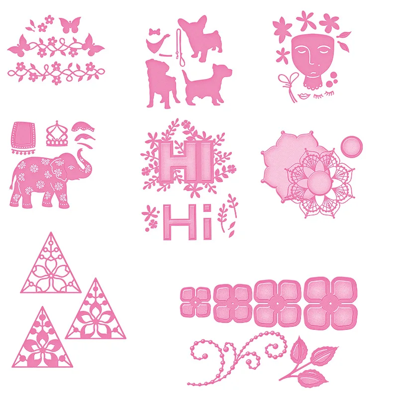 Human Face Elephant Puppy Butterfly Leaves Metal Cutting Dies Stencils For Scrapbooking Card Making Embossing Die Cuts
Human Face Elephant Puppy Butterfly Leaves Metal Cutting Dies Stencils For Scrapbooking Card Making Embossing Die Cuts
