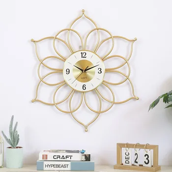 Creative wall clock fashion living room decoration clock gold tieyi bedroom milk tea shop with a wall clock
Creative wall clock fashion living room decoration clock gold tieyi bedroom milk tea shop with a wall clock